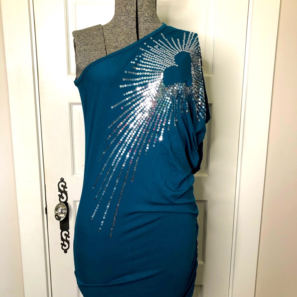 Souchy one shoulder dress